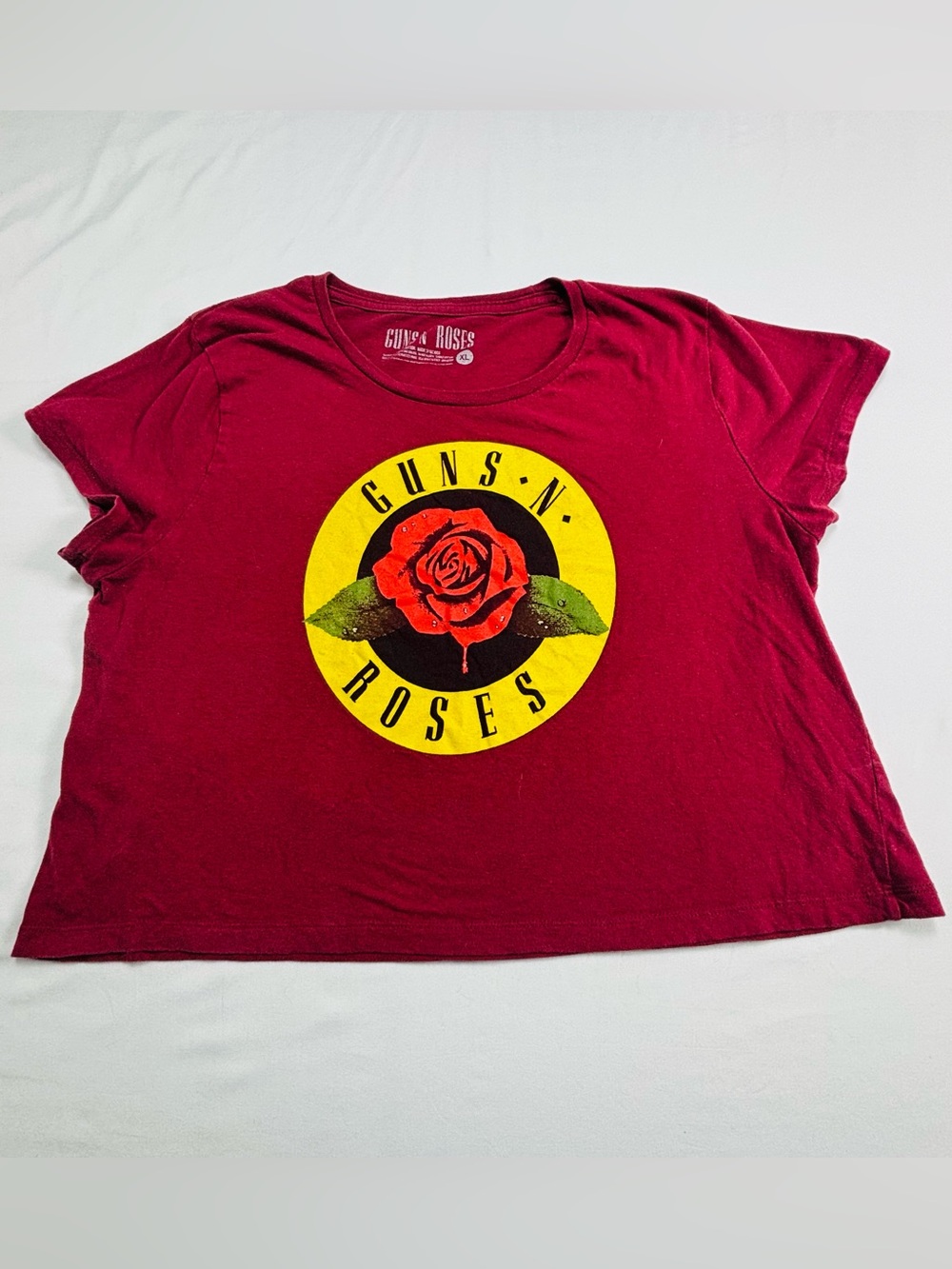 Women's Burgundy Graphic Tee W524